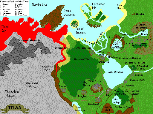 Map of Titan