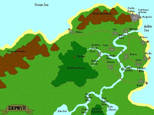 Map of Zephyr